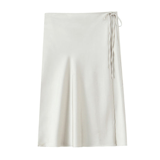 High Waist A- Line Skirt