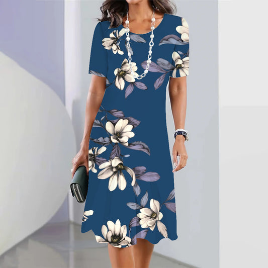 Round Neck Fashion Dress