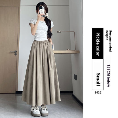 High Waist Slimming Pleated Dress