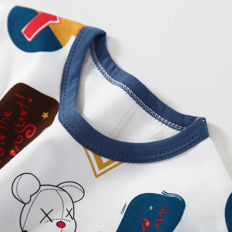 Children's Cartoon Pajamas Set