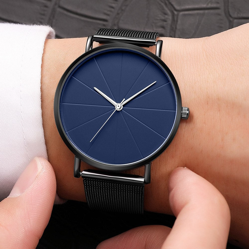Fashion Stainless Steel Men Army Military  Watch