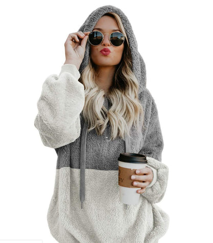 Women Casual Plush Hoodies Tops