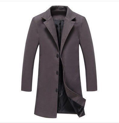 Mens Casual Business Woolen Coats
