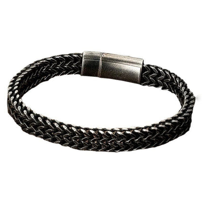 Black Vintage Mens Bracelet