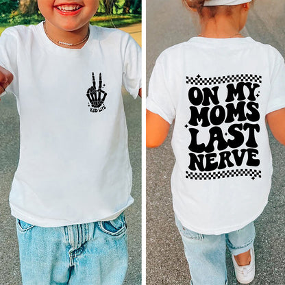 Casual Round Neck Children T-shirt