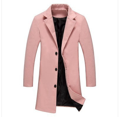 Mens Casual Business Woolen Coats