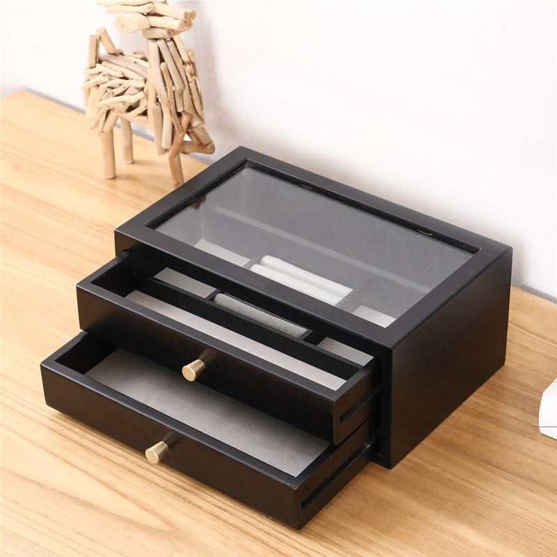 Wooden Jewelry Storage Makeup Box
