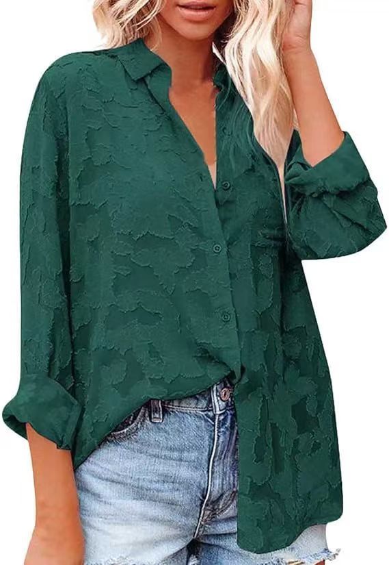 Women's Loose Top Casual Chiffon Shirt