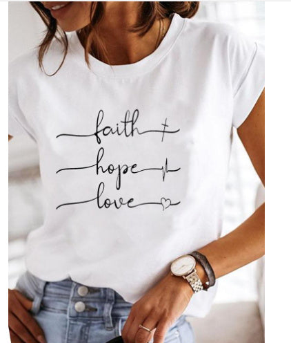Women's Casual Round Neck Short Sleeves