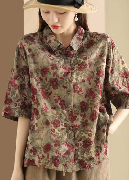 Retro Cotton Linen Shirt