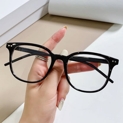 New Trendy Beige Nail Glasses Frame