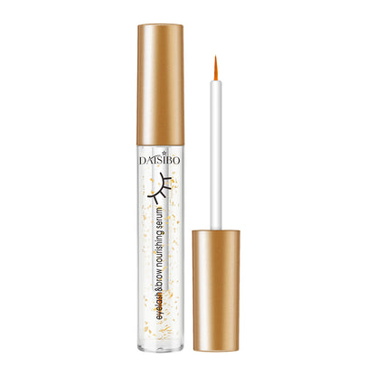 2 pc Gold Foil Plain Black Thick Natural Eyelash Growth Solution