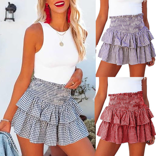 Ladies Plaid Fashion Skirt