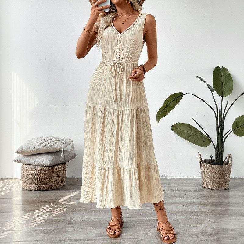 Women's Fashion Casual Stitching Dress