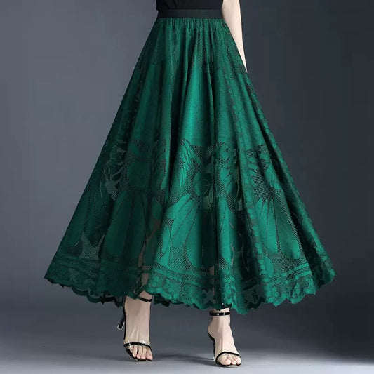High Waist Slimming Large Skirt