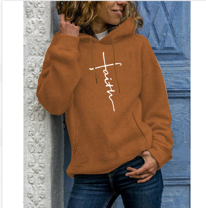 Women's Long-sleeved fleece hoodie