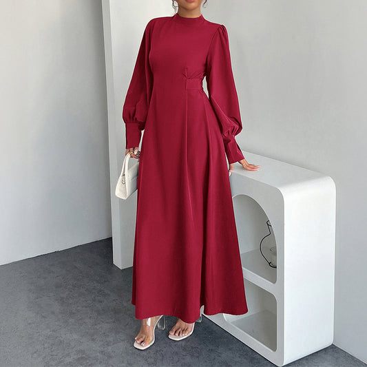 Ladies A- Line High Waist Dress