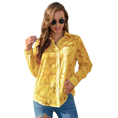 Women's Loose Top Casual Chiffon Shirt