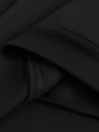 Casual Fleece-lined Hoodie
