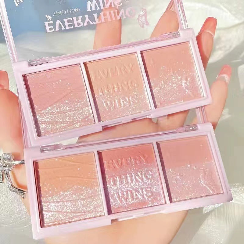 Secret Garden Three-color Pearlescent Blush Eye Shadow
