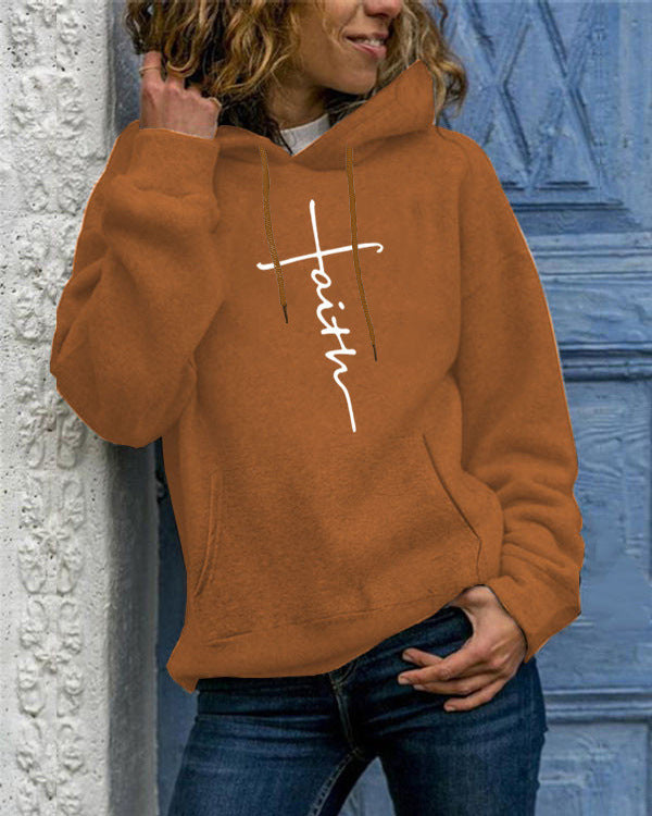 Women's Long-sleeved fleece hoodie