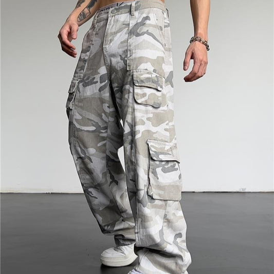 Straight Slimming Draping High Street Pants