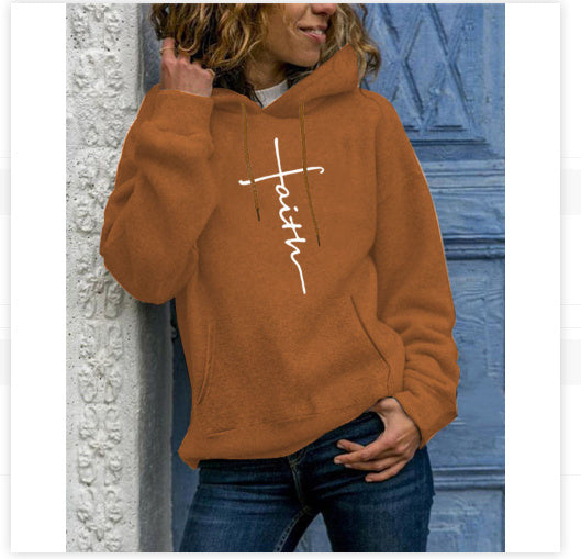 Women's Long-sleeved fleece hoodie