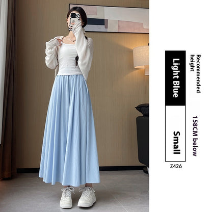 High Waist Slimming Pleated Dress