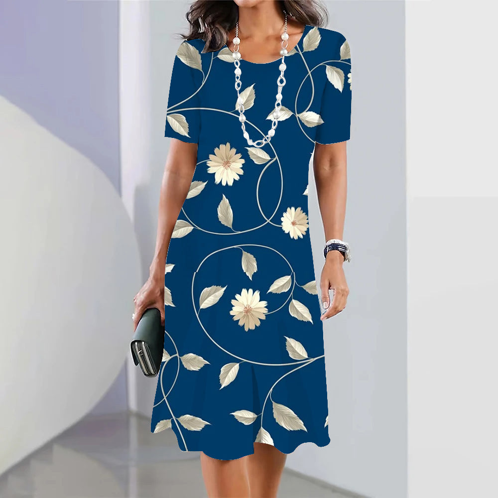 Round Neck Fashion Dress