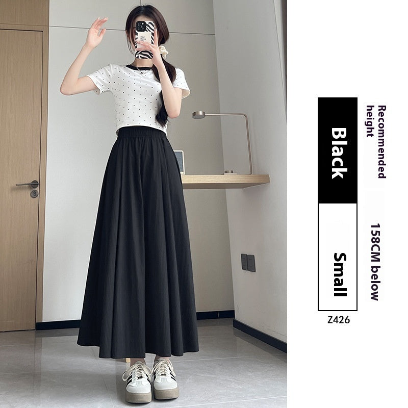 High Waist Slimming Pleated Dress