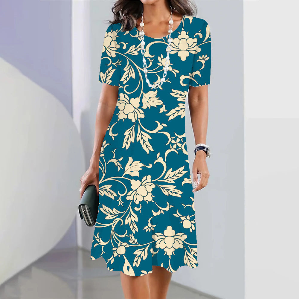 Round Neck Fashion Dress