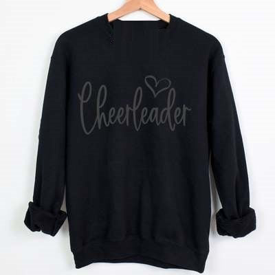 Black Puff Cheerleading top