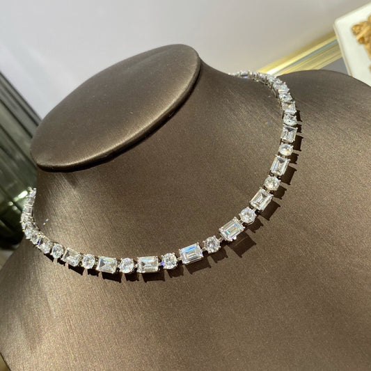 Moissanite Single  Collarbone Chain Women