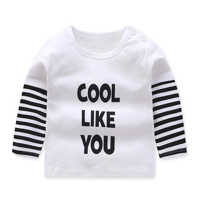 Children's Long Sleeve Casual Cartoon Round Neck Top