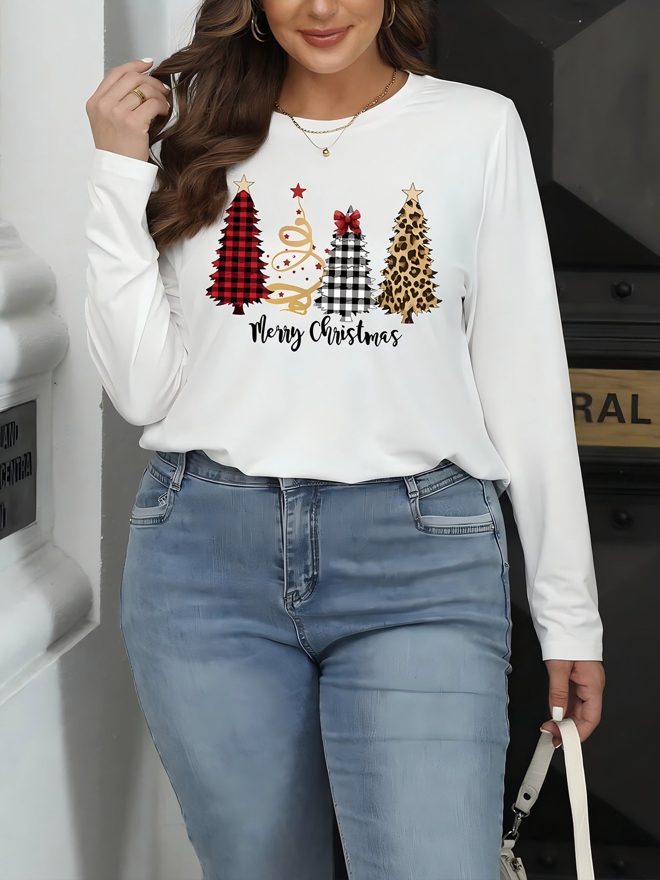 Women's Long Sleeved Versatile Round Neck