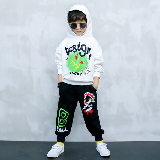 Children's Long-sleeved Sweater Two-piece Sports Leisure