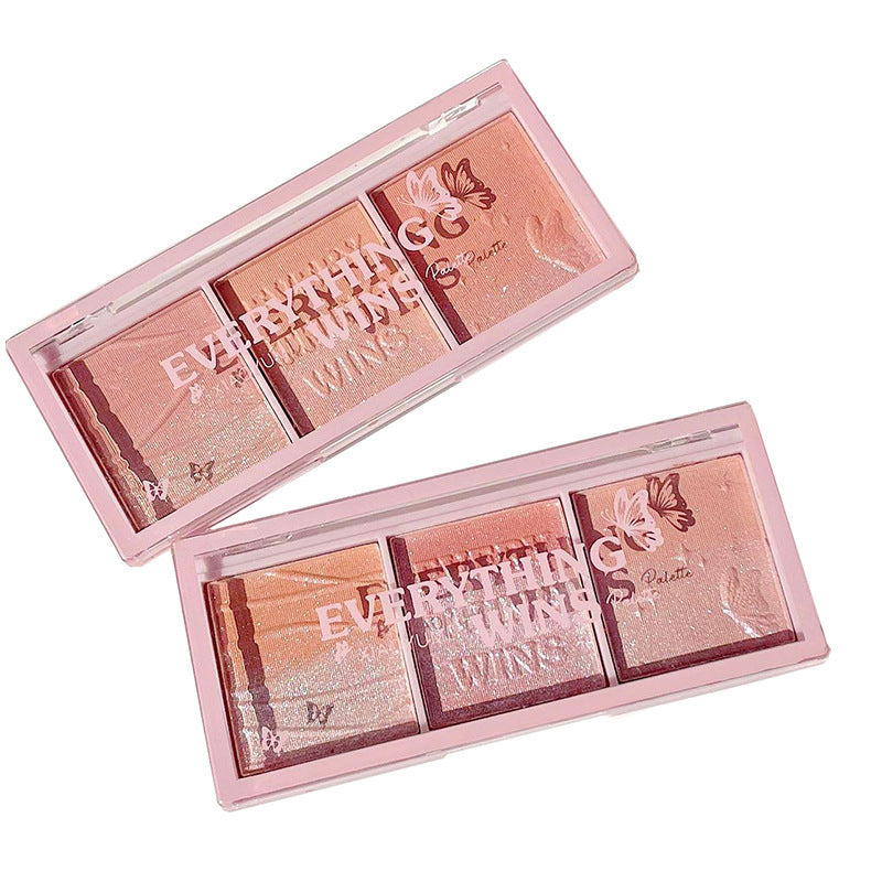 Secret Garden Three-color Pearlescent Blush Eye Shadow