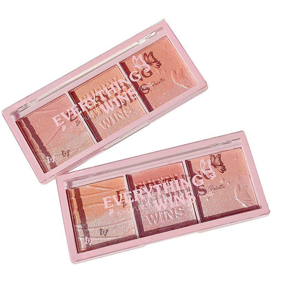 Secret Garden Three-color Pearlescent Blush Eye Shadow