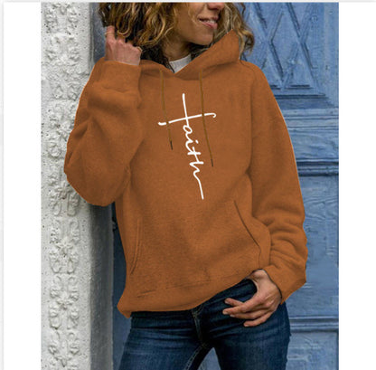Women's Long-sleeved fleece hoodie