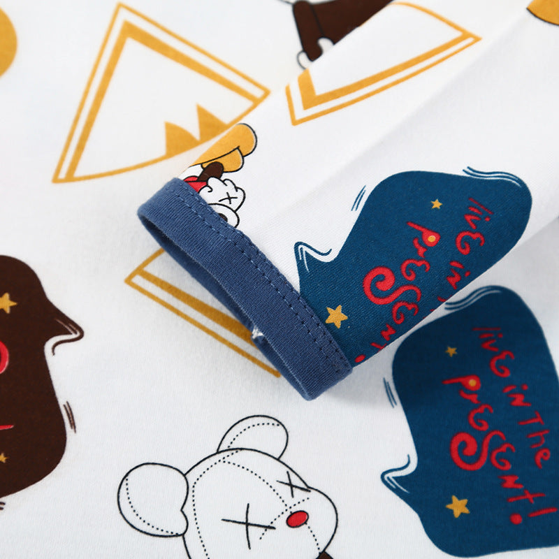 Children's Cartoon Pajamas Set